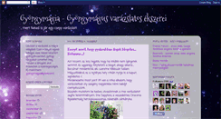 Desktop Screenshot of gyongymagia.blogspot.com