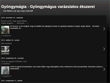 Tablet Screenshot of gyongymagia.blogspot.com