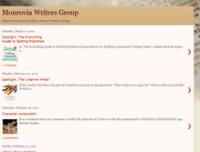 Tablet Screenshot of monroviawriters.blogspot.com