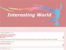 Tablet Screenshot of interextingworld.blogspot.com