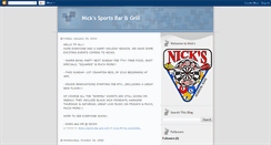 Desktop Screenshot of nickssportsbar.blogspot.com