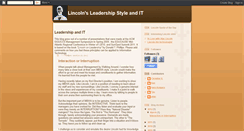 Desktop Screenshot of lincoln-leadership-it.blogspot.com