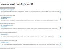 Tablet Screenshot of lincoln-leadership-it.blogspot.com