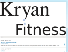 Tablet Screenshot of kryanfitness.blogspot.com