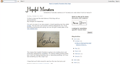 Desktop Screenshot of hopefulmonstersapparel.blogspot.com