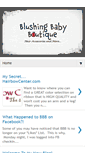 Mobile Screenshot of blushingbabyboutique.blogspot.com