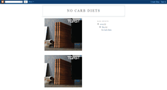 Desktop Screenshot of nocarbdiets.blogspot.com