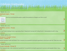 Tablet Screenshot of celebrate-gratituesday.blogspot.com