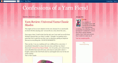 Desktop Screenshot of confessionsofayarnfiend.blogspot.com