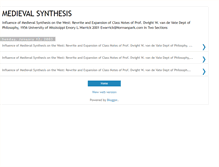 Tablet Screenshot of medievalsynthesis.blogspot.com