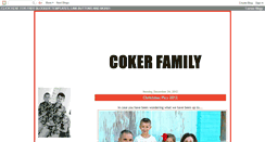 Desktop Screenshot of cokerfamilyupdates.blogspot.com