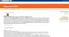 Desktop Screenshot of deportesone.blogspot.com