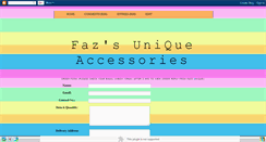 Desktop Screenshot of fazuniqueaccessories.blogspot.com