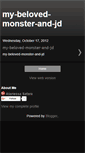 Mobile Screenshot of my-beloved-monster-and-jd.blogspot.com