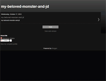 Tablet Screenshot of my-beloved-monster-and-jd.blogspot.com