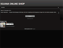 Tablet Screenshot of iguanaonlineshop.blogspot.com