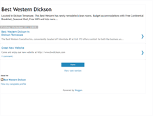 Tablet Screenshot of bwdickson.blogspot.com