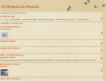 Tablet Screenshot of homensdopassado.blogspot.com