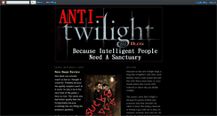 Desktop Screenshot of antitwilightblog.blogspot.com