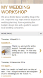 Mobile Screenshot of myweddingworkshop.blogspot.com