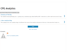 Tablet Screenshot of cpganalytics.blogspot.com