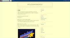 Desktop Screenshot of deathberrypie.blogspot.com