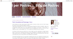 Desktop Screenshot of iperpostresblogdepostres.blogspot.com