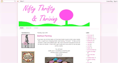 Desktop Screenshot of niftythriftythriving.blogspot.com