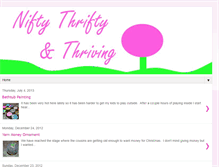 Tablet Screenshot of niftythriftythriving.blogspot.com