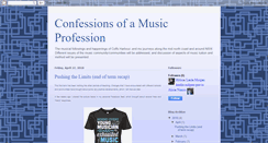 Desktop Screenshot of confessmusic.blogspot.com