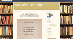 Desktop Screenshot of insemnari-proprii-ghe-m.blogspot.com