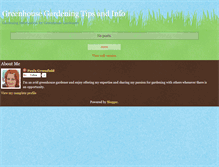Tablet Screenshot of greenhouse-gardening-tips-and-info.blogspot.com