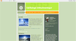 Desktop Screenshot of haettulegavidkunnanlegur.blogspot.com