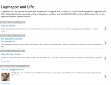 Tablet Screenshot of lagniappeandlife.blogspot.com