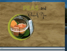 Tablet Screenshot of peasandthanku.blogspot.com