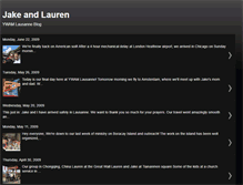 Tablet Screenshot of laurenandjake.blogspot.com