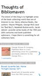 Mobile Screenshot of bookofbibliomaven.blogspot.com