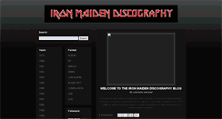 Desktop Screenshot of ironmaidendiscography.blogspot.com