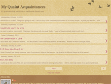 Tablet Screenshot of myquaintacquaintances.blogspot.com