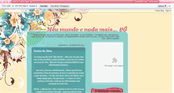 Desktop Screenshot of eu-meumundo-nadamais.blogspot.com