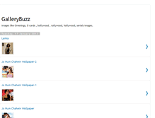 Tablet Screenshot of gallerybuzz.blogspot.com