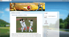 Desktop Screenshot of cricket-life.blogspot.com