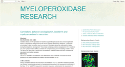 Desktop Screenshot of myeloperoxidase.blogspot.com
