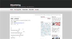 Desktop Screenshot of bliyanbelog.blogspot.com