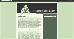 Desktop Screenshot of lordharbingerofdoom.blogspot.com