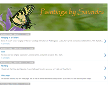 Tablet Screenshot of paintingsbysaundra.blogspot.com