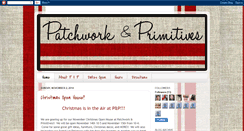 Desktop Screenshot of patchworkandprimitives.blogspot.com