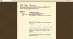 Desktop Screenshot of ctronlineeducation.blogspot.com