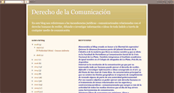 Desktop Screenshot of derechodelacomunicacion.blogspot.com