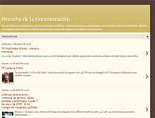 Tablet Screenshot of derechodelacomunicacion.blogspot.com